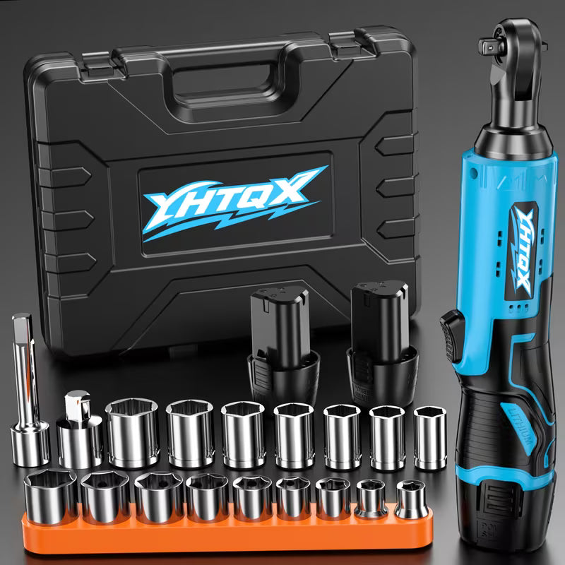 400RPM Electric Ratchet Wrench Set, Cordless Ratchet Wrench