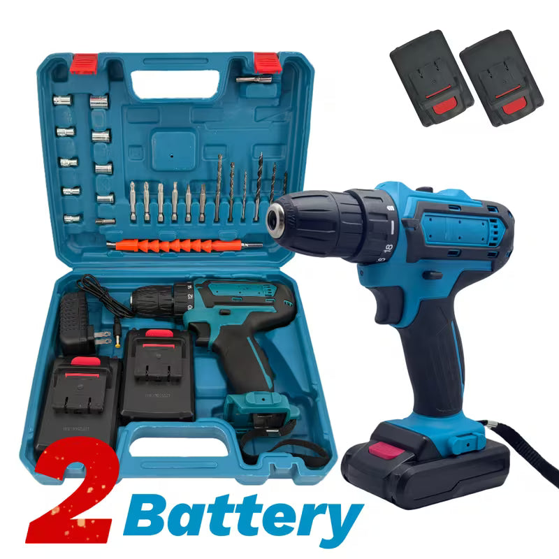 21V Drill Set (1200Mah Battery And Fast Charging)