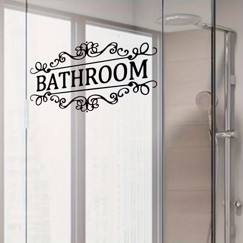 Vinyl Wall Decal Wall Art Sticker Creative Home Decor Bathroom Removable Cute Door Sticker