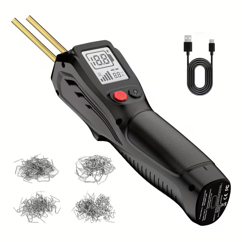 New LCD Display Handheld Wireless Charging Plastic Welding Gun, Plastic Set, Plastic