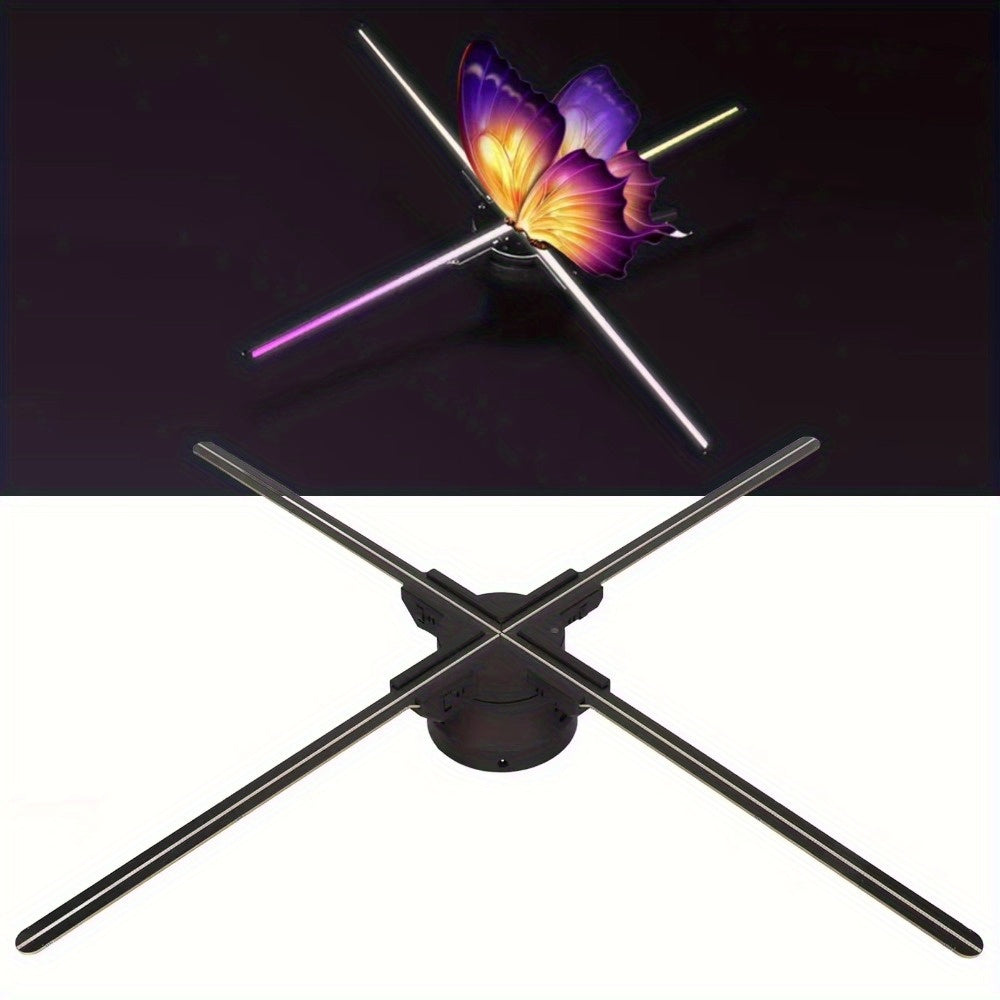 Brand New Upgrade 16.1-inch 3D Holographic Fan, 1.2-inch Ultra-Thin Projection