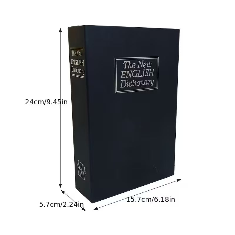 Hidden Camouflage Dictionary Safe with Combination Lock, Anti-theft Storage Box for Cash