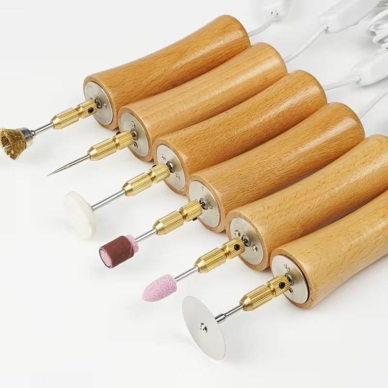 46pcs Mini Electric Drill Epoxy Resin Hole Puncher, USB Mini Electric Drill for Grinding, Polishing