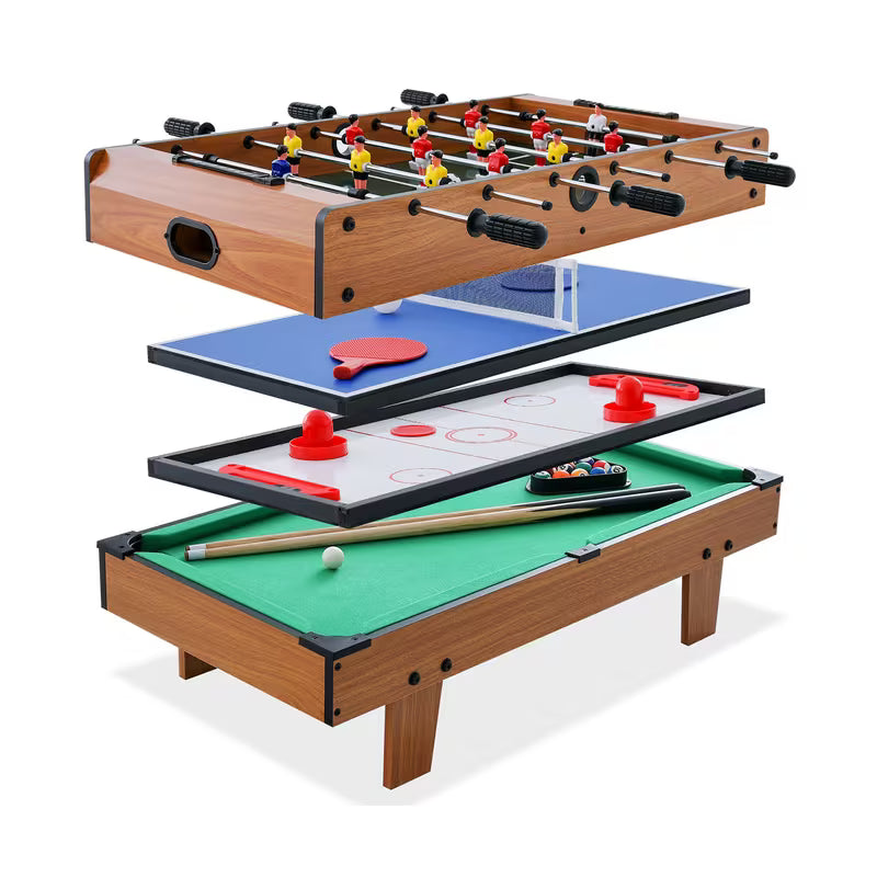 MULTIGOT 4-in-1 Combo Game Table Set Wooden