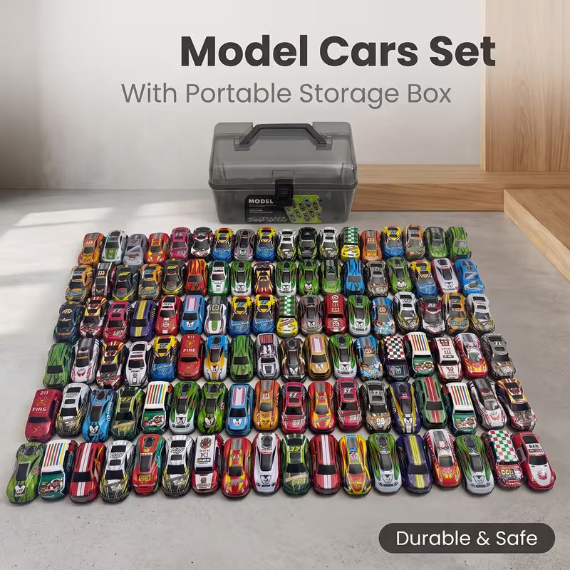 Mini Iron Shell Diecast Racing Car Toys, Random Vibrant Graffiti, Iron