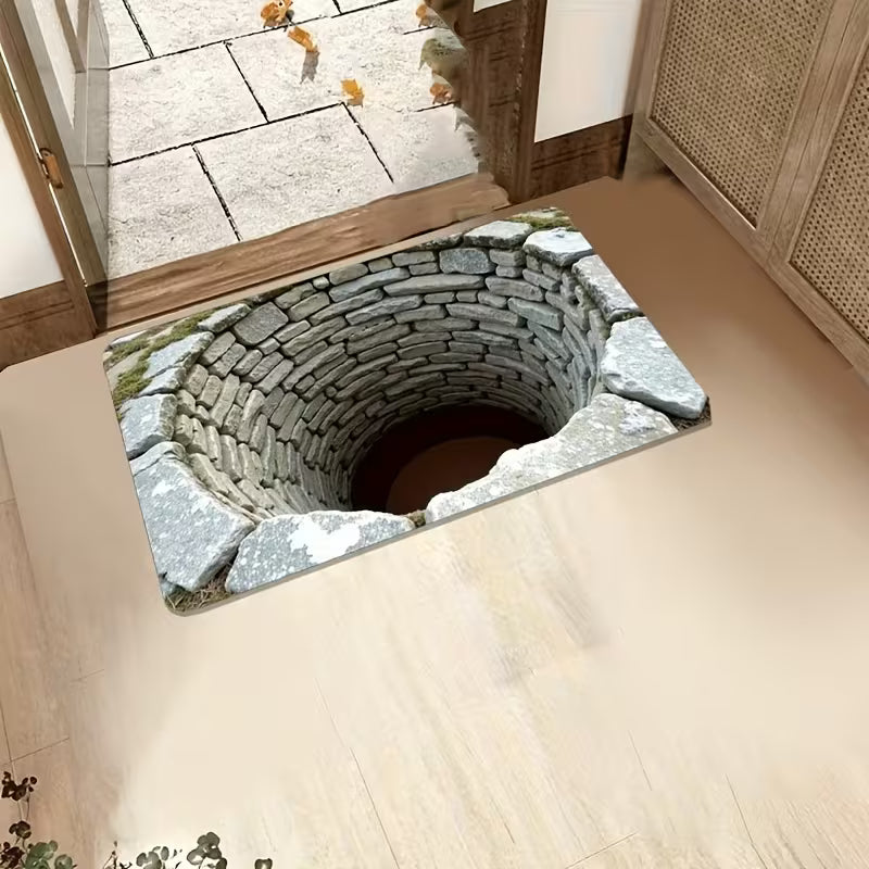 Endless Deep 3D Printed Anti-Slip Mat Set, Polyester