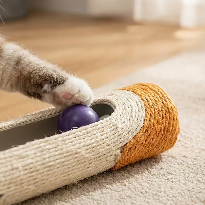 Sisal Rope Wrapped Cat Scratch Toy - Long, Random Color