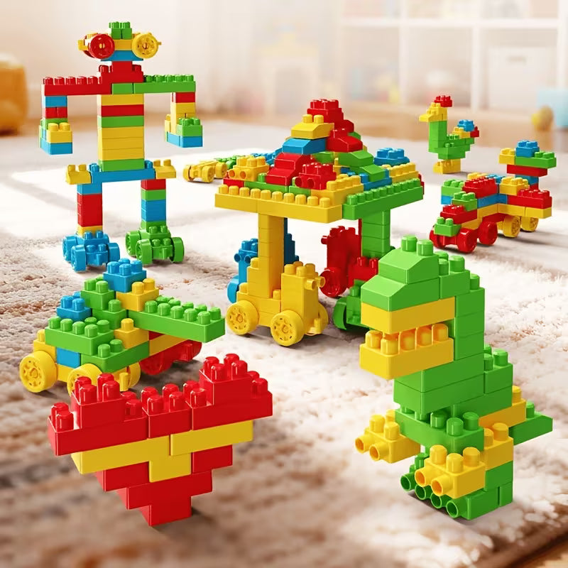 Building Blocks Set - Kids' Educational Toy, Medium-Sized Block, Random Color
