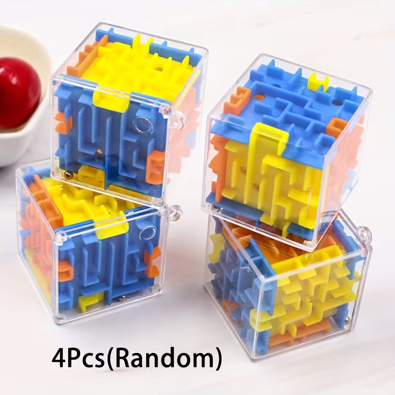 Gift for Her/him 4/25-Piece 3D Maze Kids Puzzle Toy Mini Rolling Ball