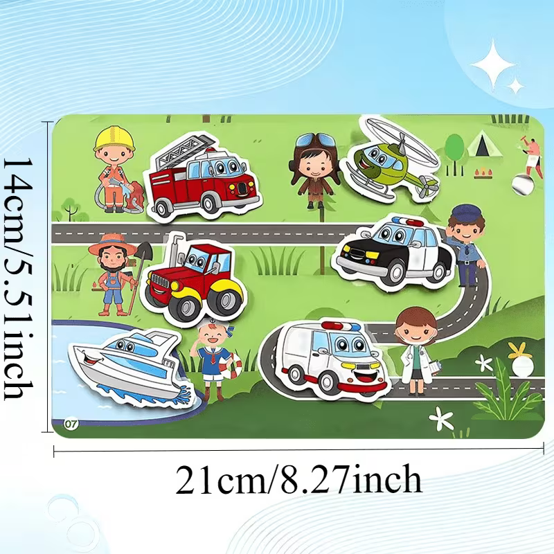 Interactive Educational Sticker Cards for Kids