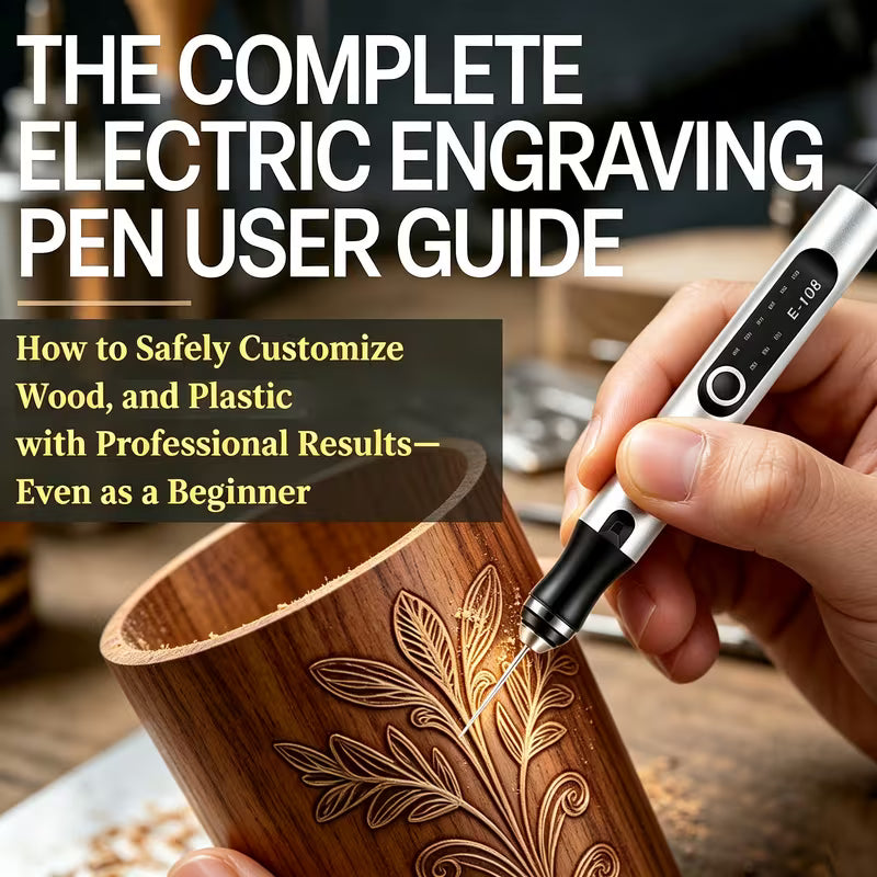 An Electric Rotary Engraving Pen, Cordless Rotation, USB-C Charging, Long-lasting Battery