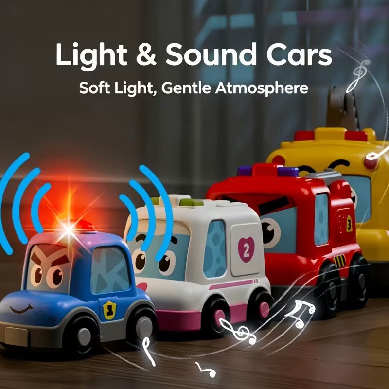 4-Piece Stacking Toy Car Set