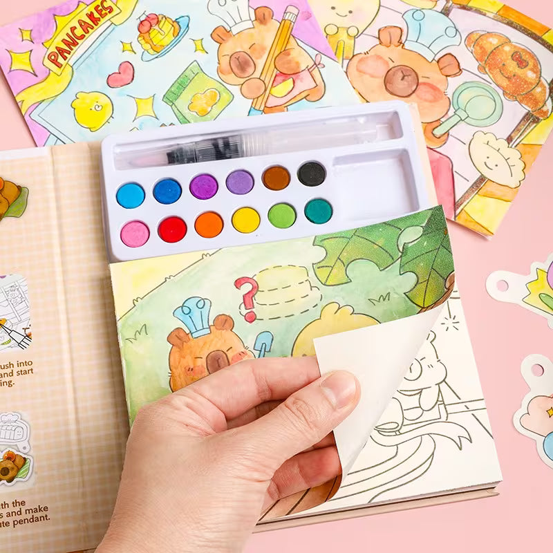 Watercolor Coloring Book