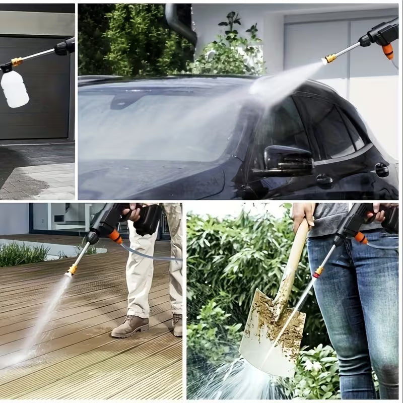 Wireless High-pressure Cleaner with Rechargeable Battery