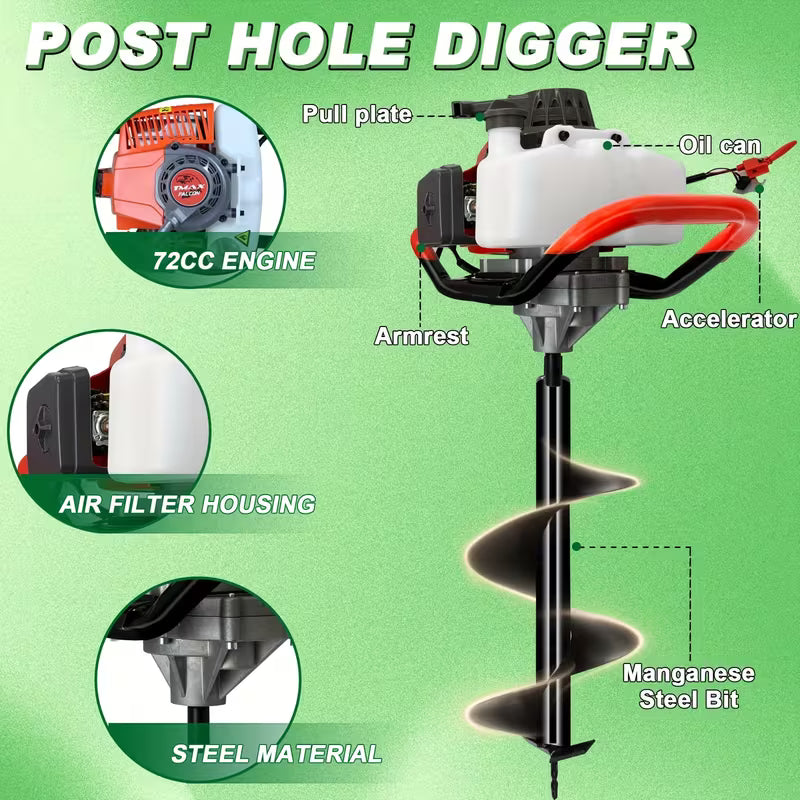 72CC Gas Post Hole Digger