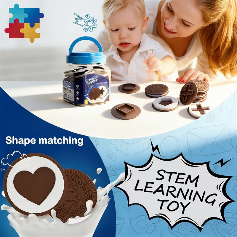 Cookie-shaped Matching Toys Suitable for Children