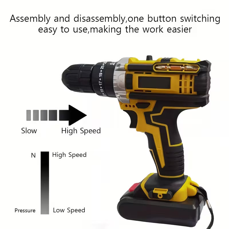 21V Cordless Lithium Drill Electric Screwdriver Screwdriver