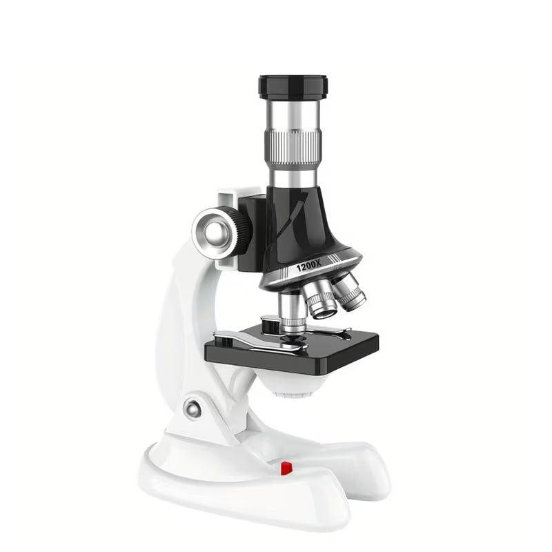 TONAPEETO Youngsters' 1200X HD Handheld Microscope Kit with LED Light