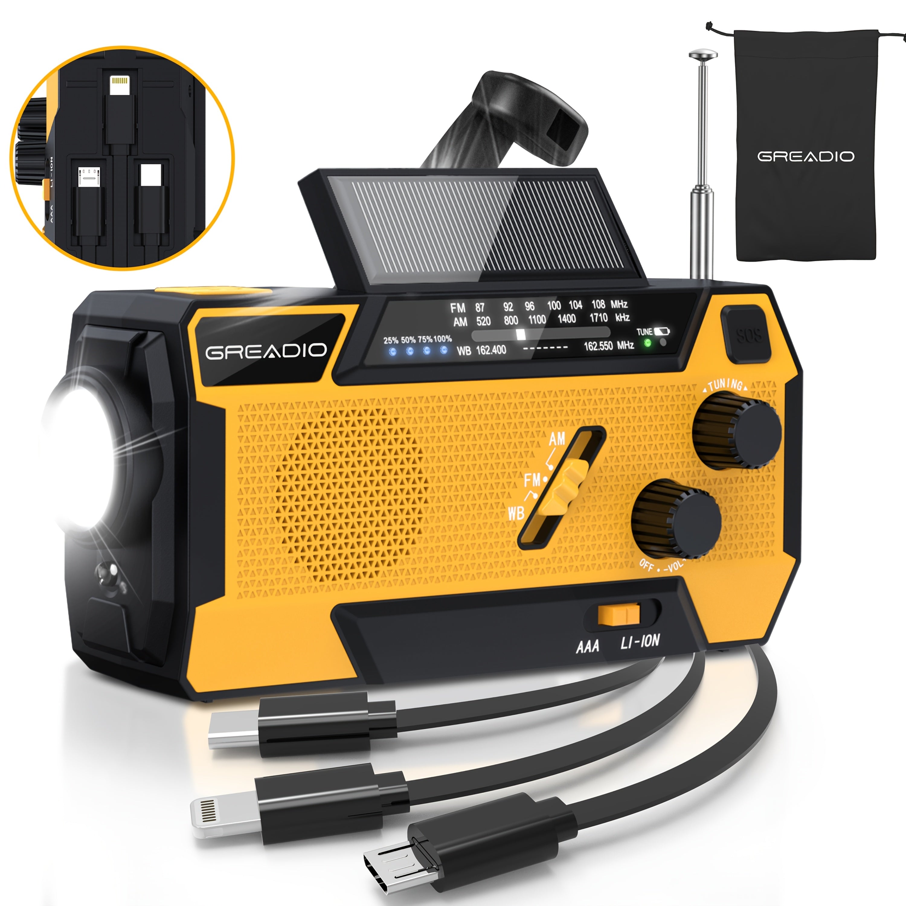 Portable Emergency Radio Winter Storm Survival Kit