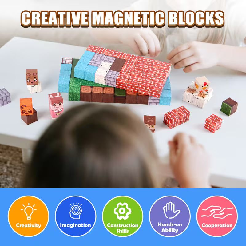 STEM Magnetic Blocks & Cubes · 100-Piece