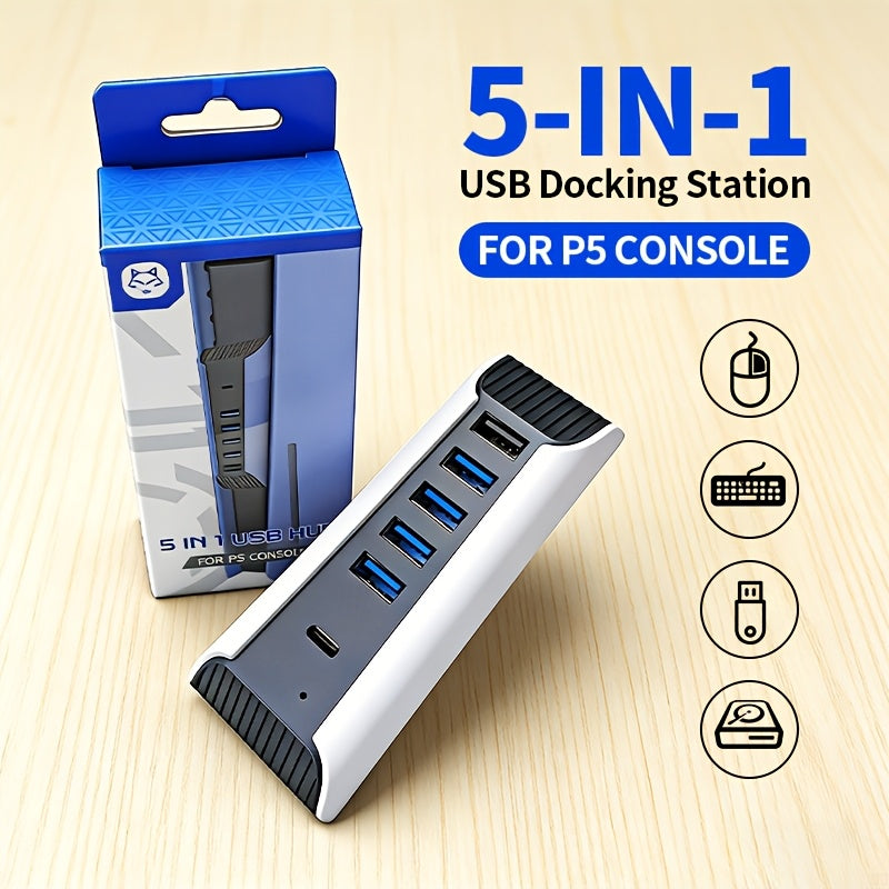 Game Console Hub, 6-In-1 Docking Station