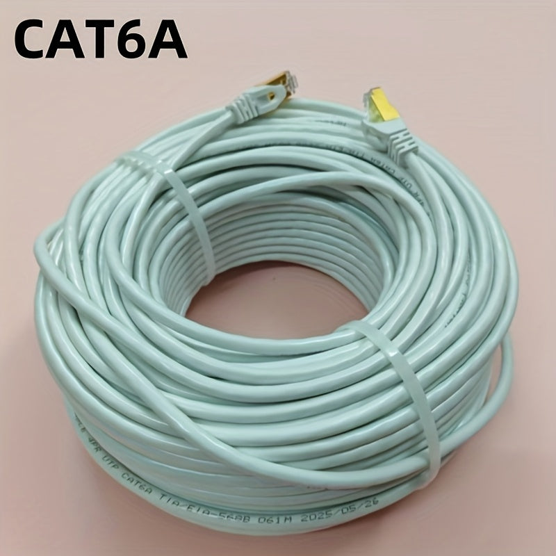 CAT6A Gold-Plated Connectors, High-Speed, White