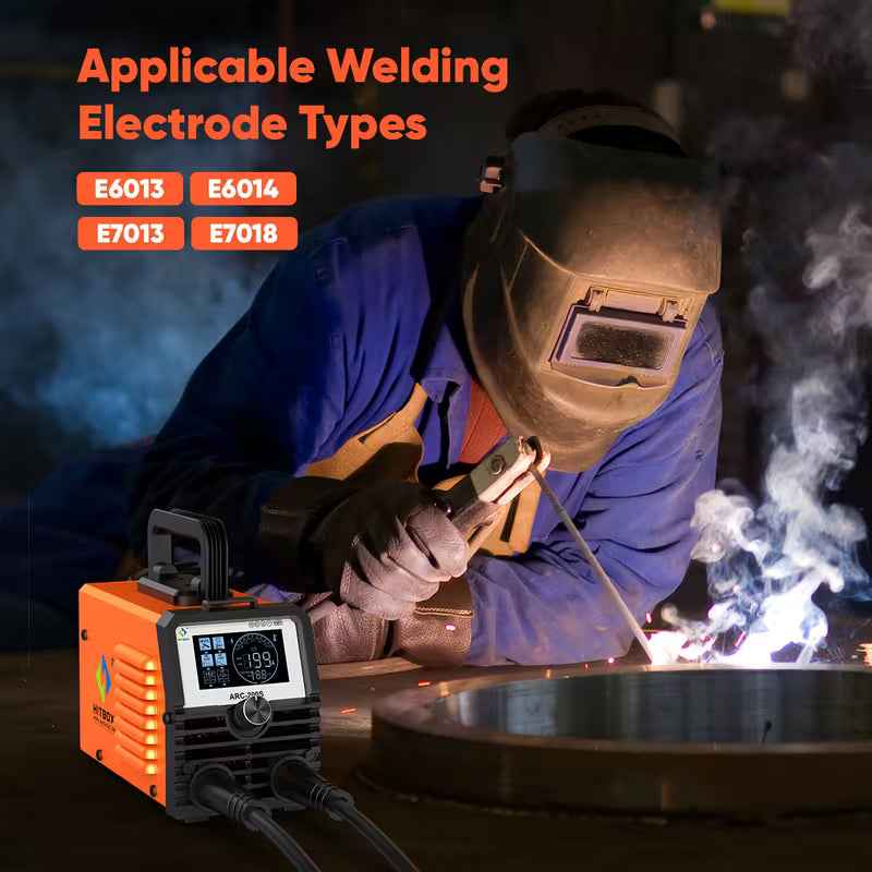 200A 2-in-1 Ultra Mini Welder, 110V Stick/Lift TIG MMA Welding Machine with LCD Display, Hot Start