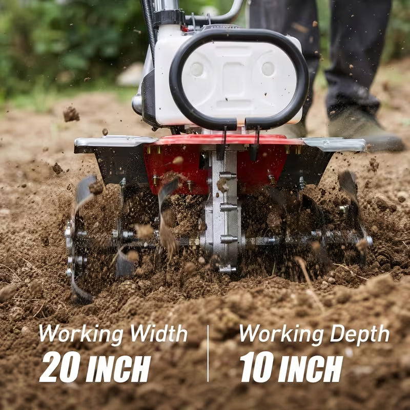 Four-Stroke Gasoline Rotary Tiller, Six-Speed Adjustable Height, 7500