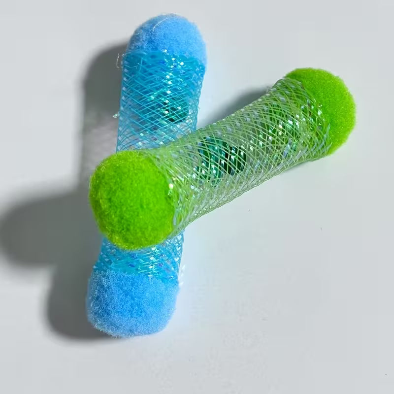 5pcs Random Color Interactive Cat Teaser Wand Set, Plastic, Random Color