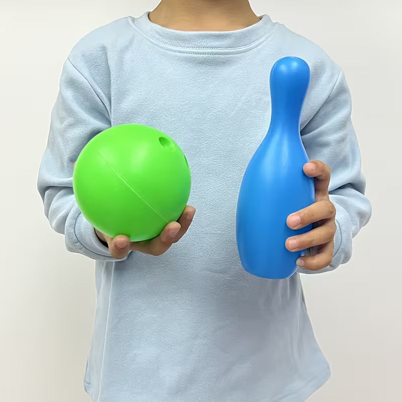 Large Bowling Toy Set with 10 Bottles and 2 Balls