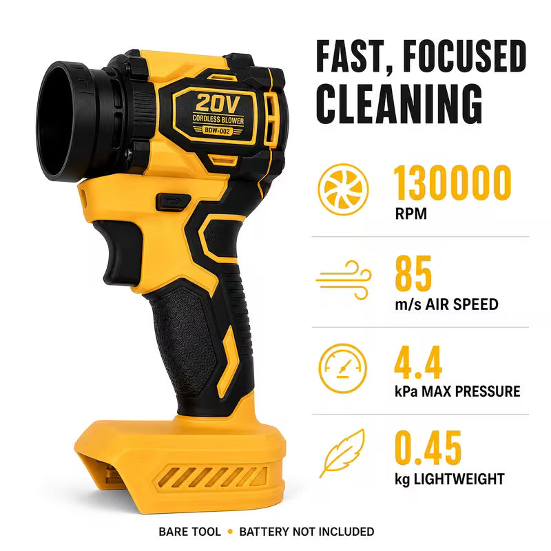 (No Battery) Cordless Mini Compressed Air Duster, Blower