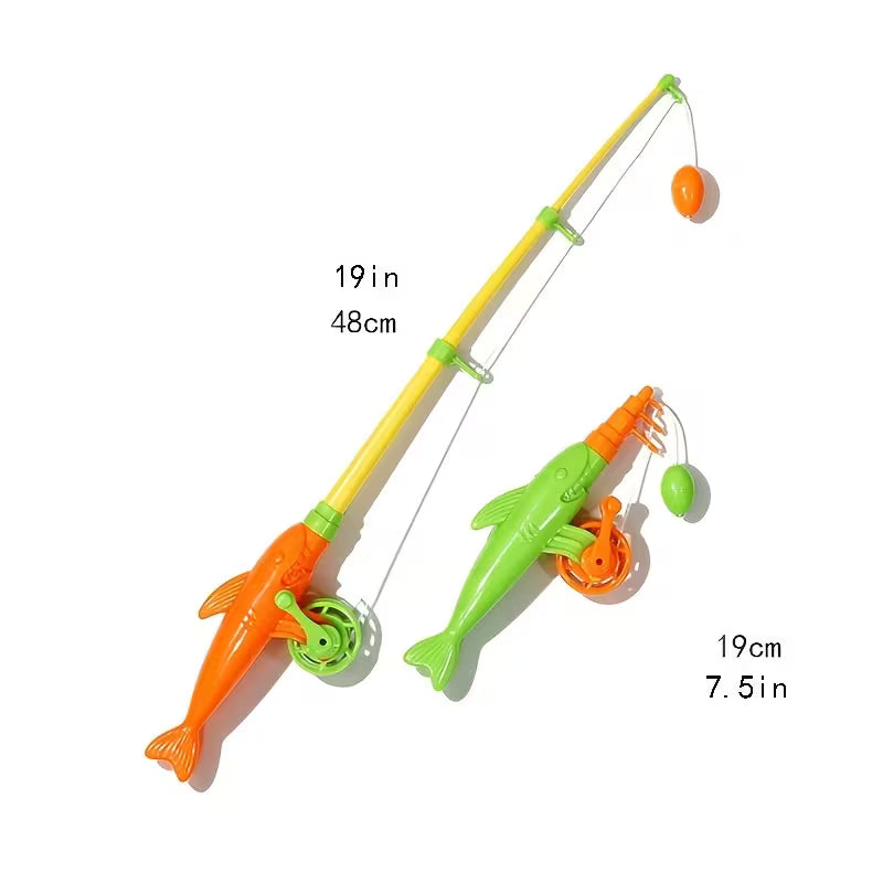 Shark Fishing Set: 6-Piece Fish and 1PC Rod