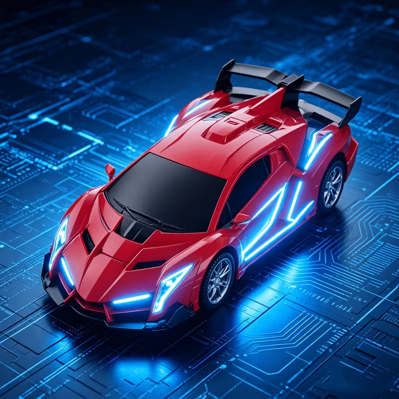 2-In-1 Transformable Supercar Robot Toy