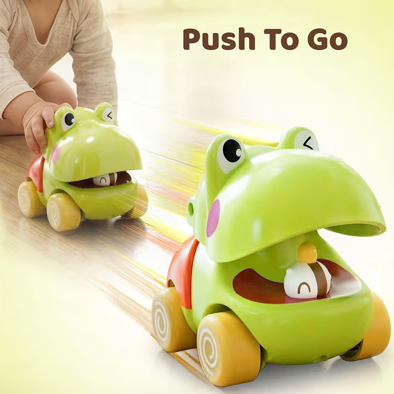 Push Go Animal Car Toys for Toddlers