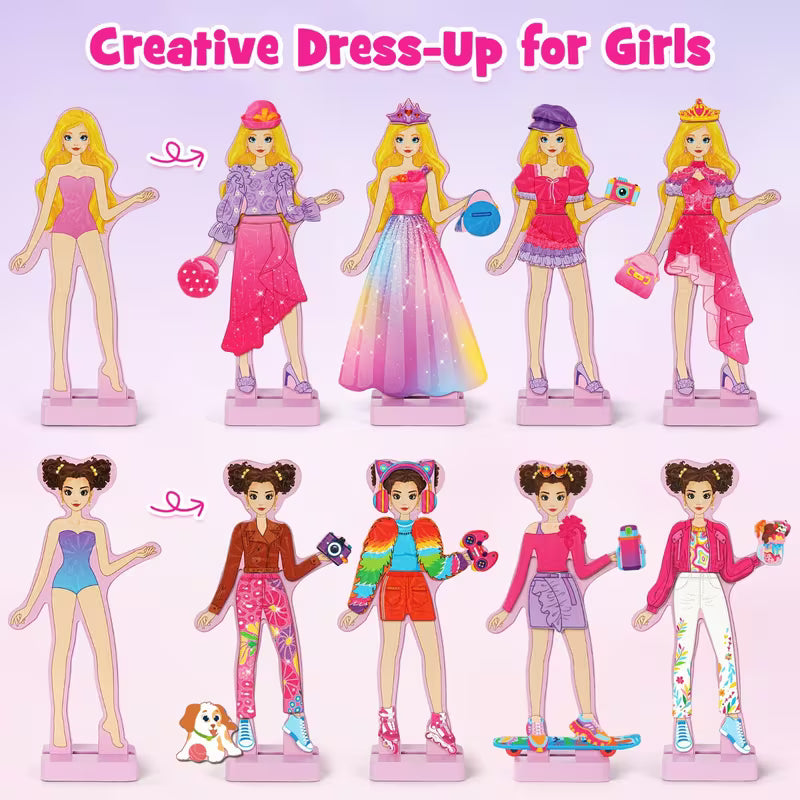Magnetic Dress-up Set Wooden