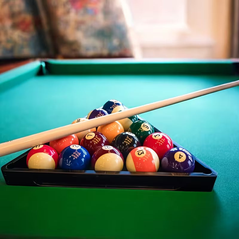 Set of 16 Premium 2-1/4-inch Billiard Balls for 8-Ball Play