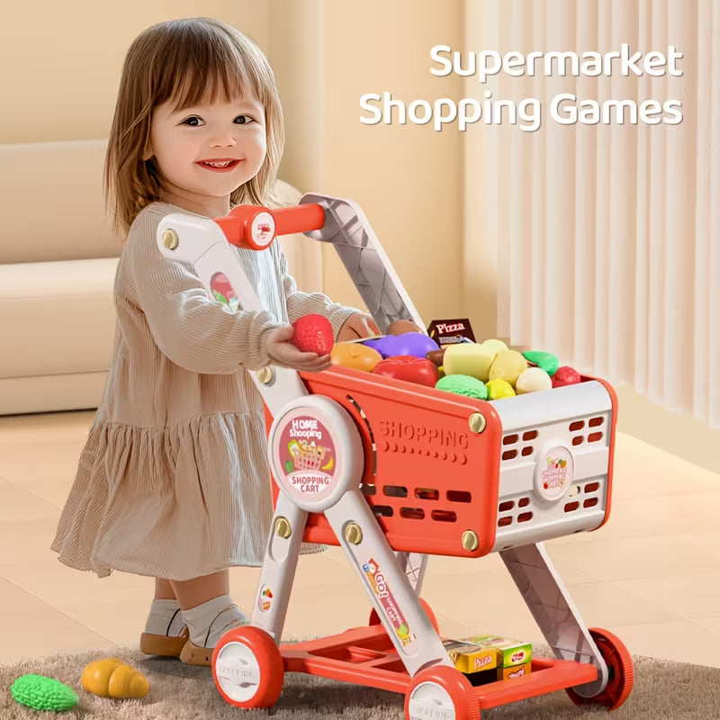31-Piece Set of Play Shopping Carts