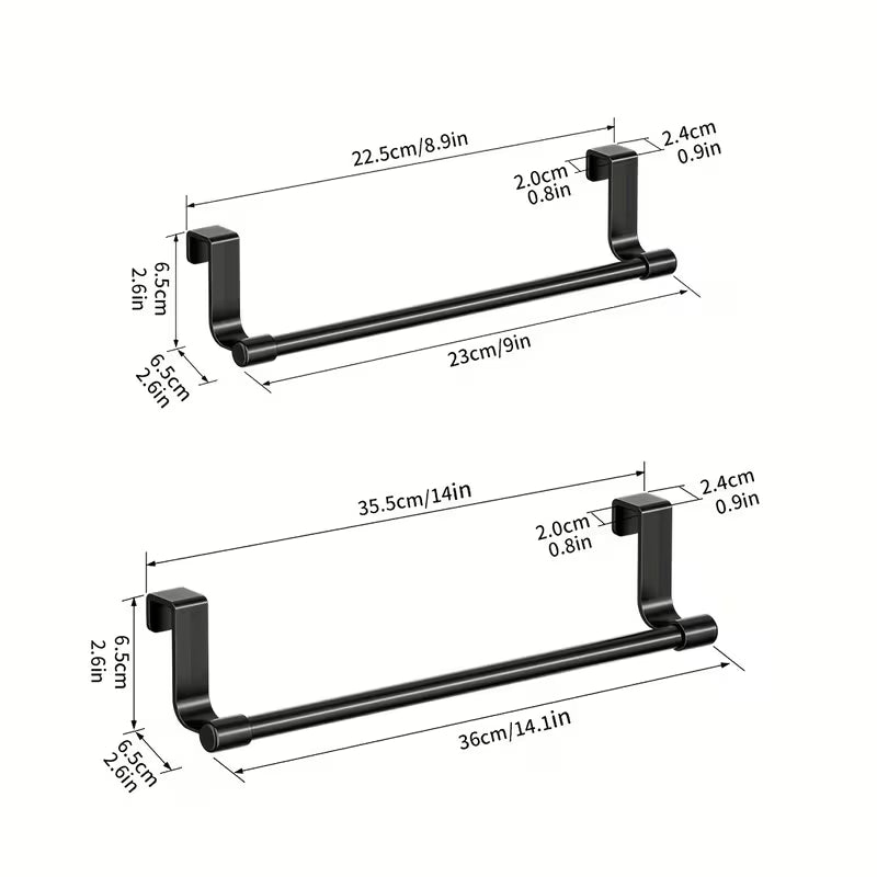 1pc Modern Towel Rack | Kitchen Cabinet Towel Bars