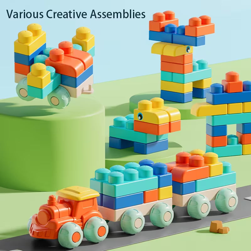 Large-particle Interlocking Educational Building Blocks Toy