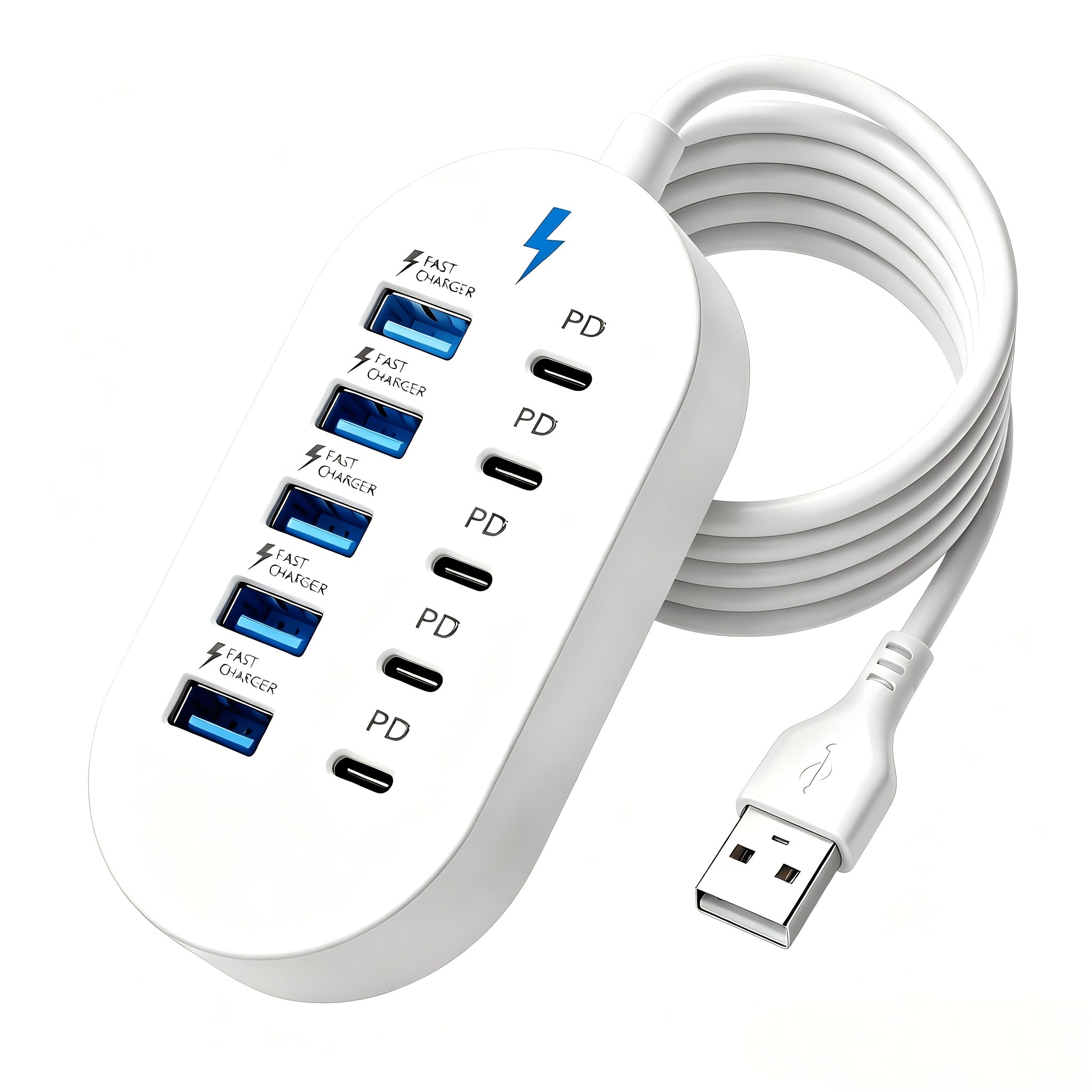 New Yumknow-C10-10-In-1-5*Type-C PD+5*USB-A Ports