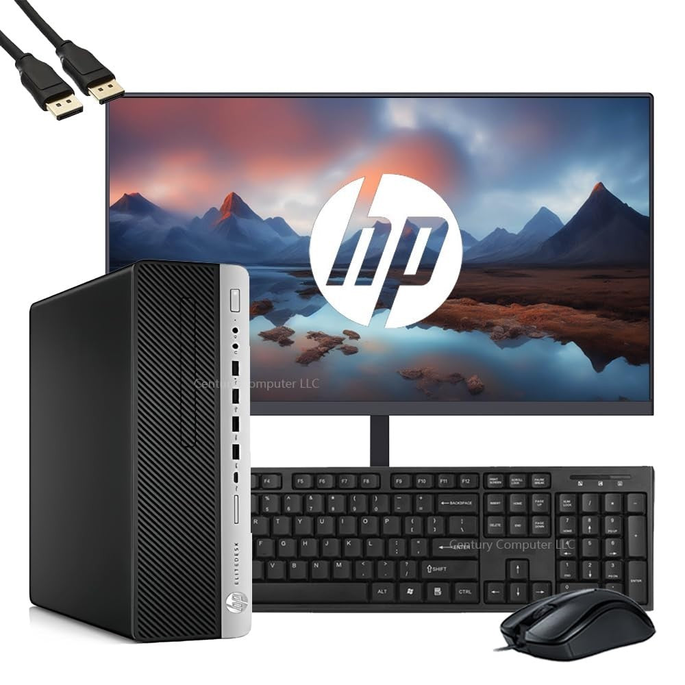 HP EliteDesk 800 G3 SFF Desktop Computer, Black