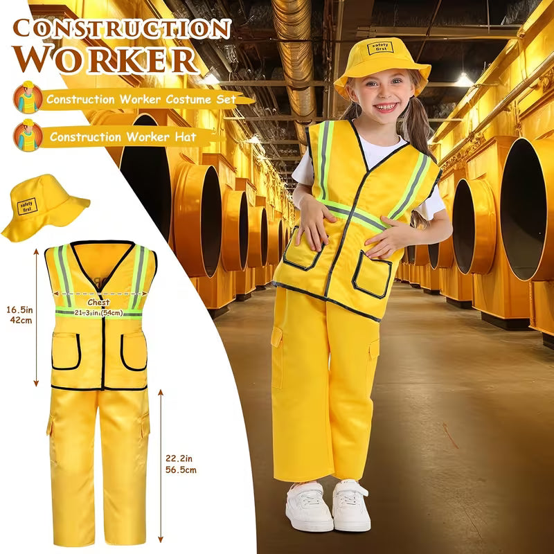 32-Piece 9 Outfits Kids Dress Up Costume Set