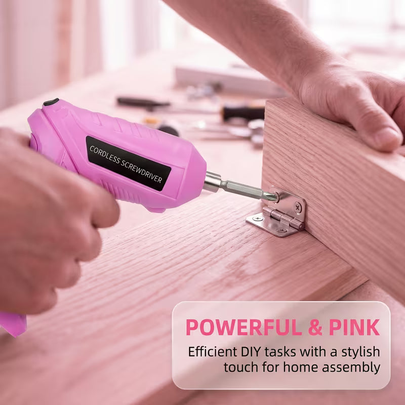 Electric Screwdriver, Multi-Piece Set, Long-Lasting Battery