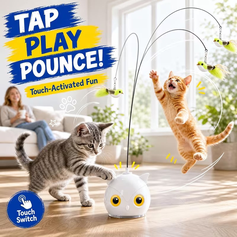 Interactive Cat Toys for Indoor Cats: Automatic Flying Bird Cat