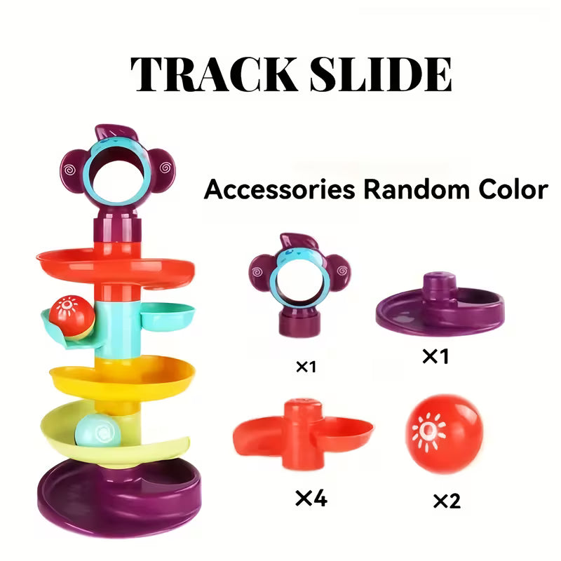 Colorful Ball Drop Tower and Track Set