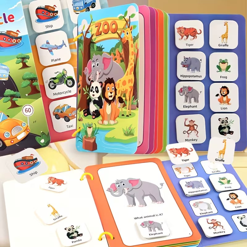 4 Packs of Preschool Busy Books Preschool Cognitive Quiet Books