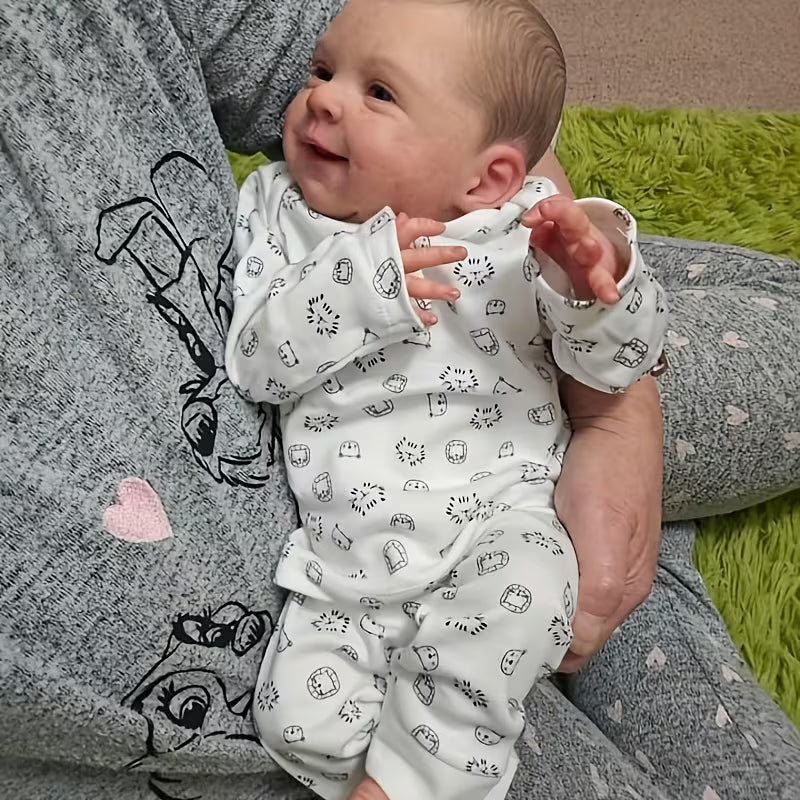Newborn Baby Dolls-19-inch/49cm Lifelike Reborn Doll with Soft Cloth