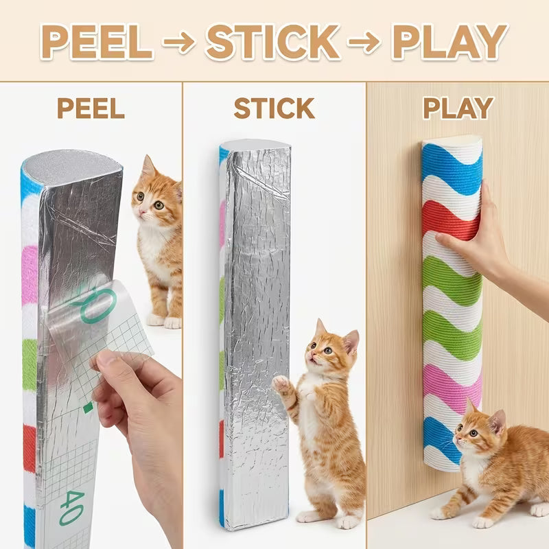 Cat Scratching Post, Replica of High-End Luxury Texture