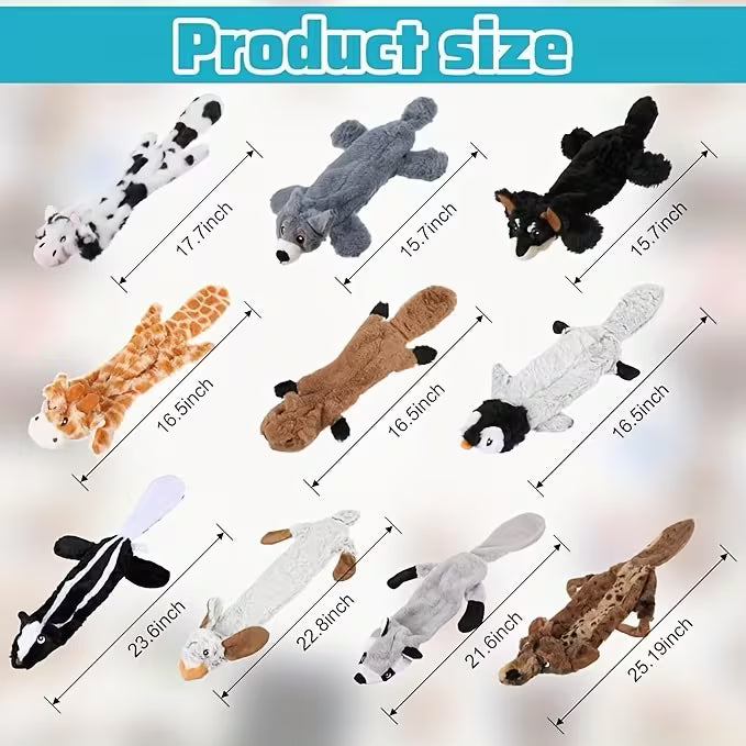 Durable Crinkle Squeaky Pet Toys