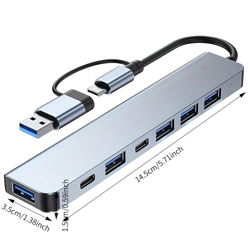 3.0 Aluminum Alloy Eight-In-One, Seven-In-One USB Type-C Hub